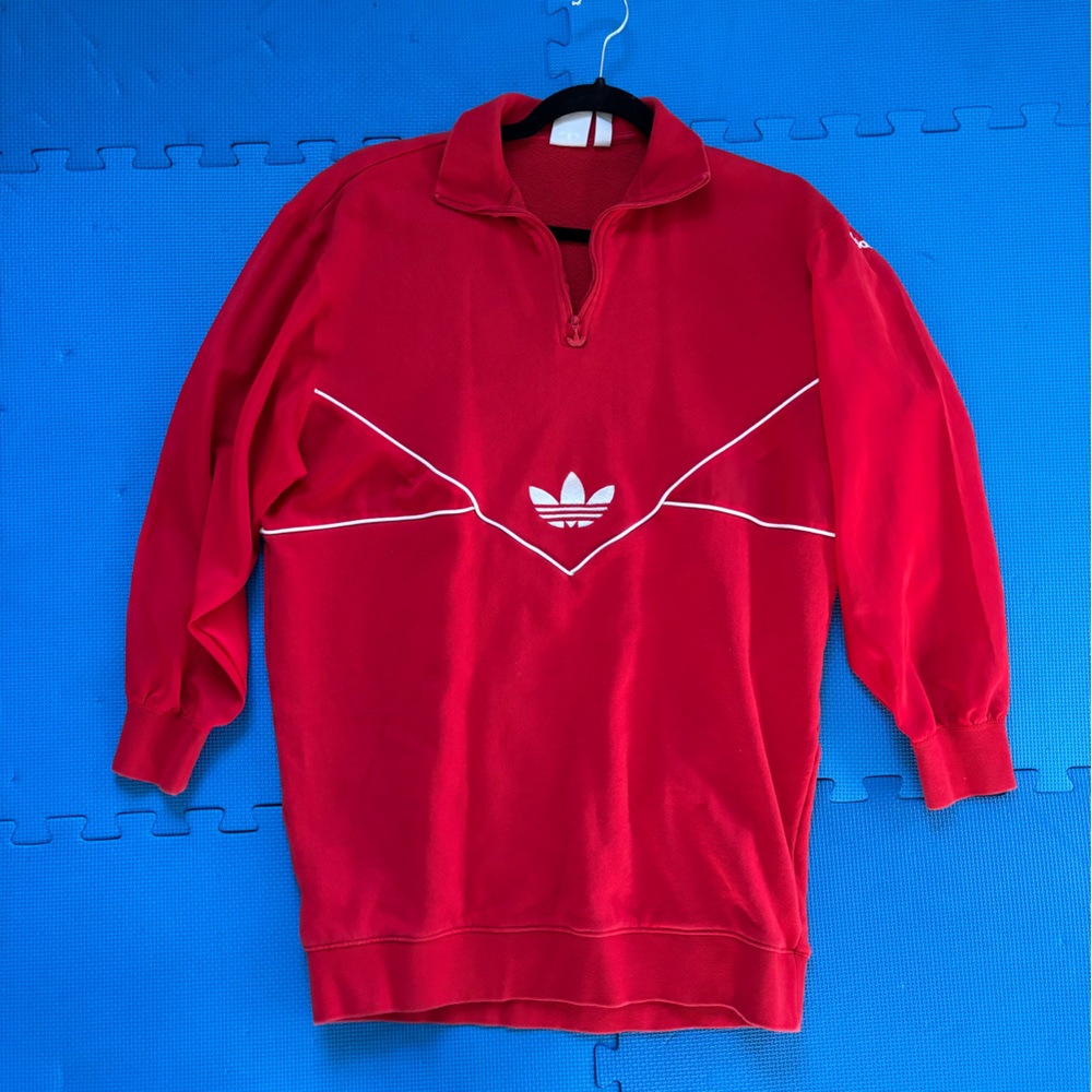 Sporty red Adidas tunic dress
